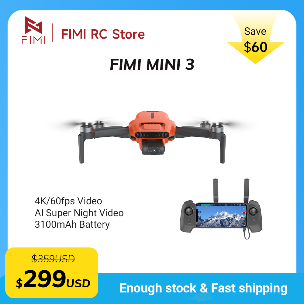 FIMI MINI 3 Camere Drone 4K 60 - Drone Gimbal 3 Axis review and price